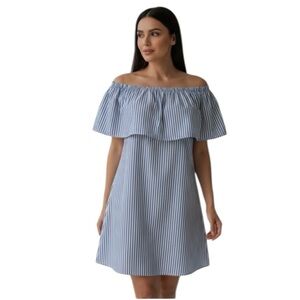J.Crew Off-the-Shoulder Ruffle Dress | Size Small | Summer Casual Resort Wear
